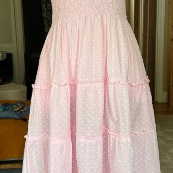 AngeleH. Paris Women's Elizabeth Midi Dress Swiss Dot Size S Fairy Ethical - Picture 7 of 15